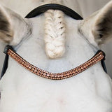 Rose gold crystal browband (Lumi Pony)