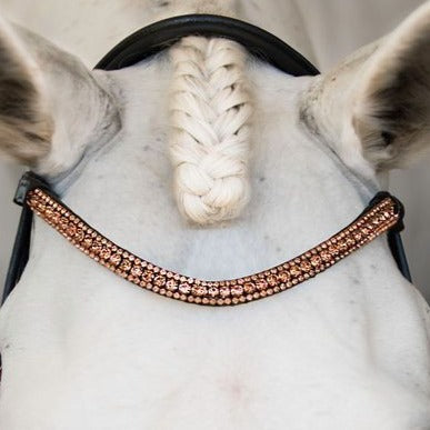 Rose gold crystal browband (Lumi Pony)