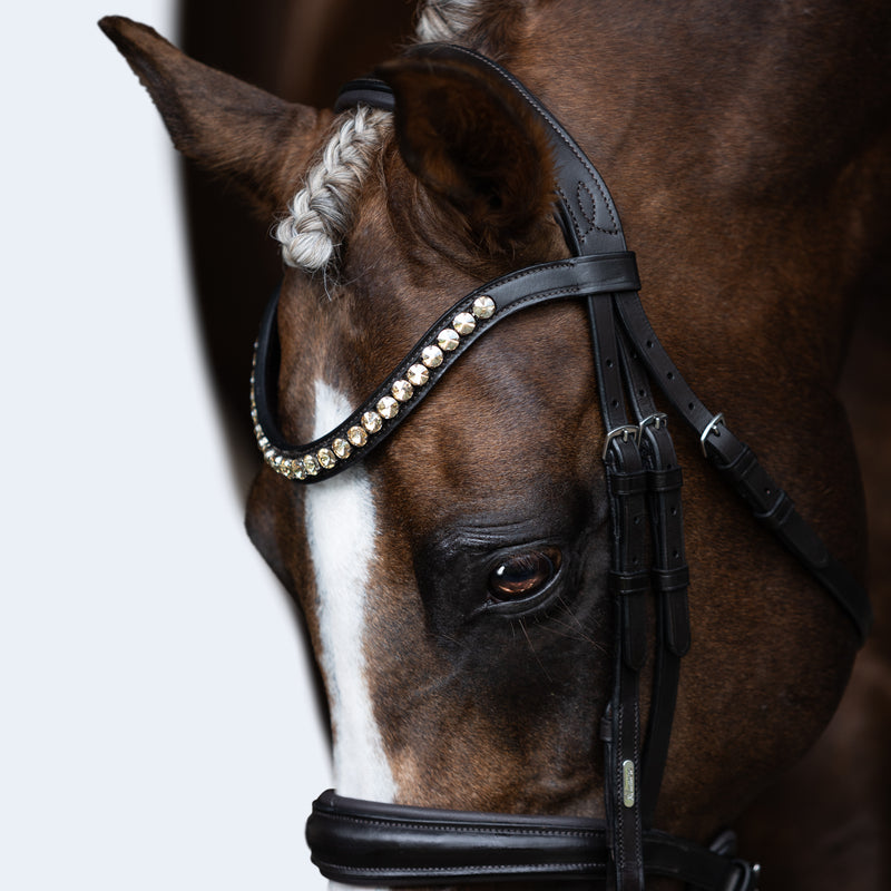 'Athens' leather bridle (snaffle) (Lumi Pony)