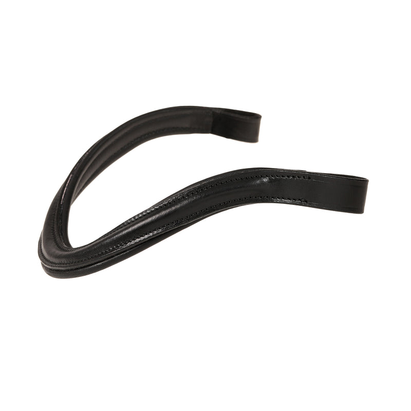 Classic curved leather browband