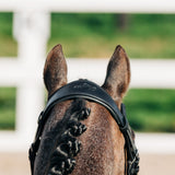 'Amie' Rolled Leather Bridle (Hanoverian) (Lumi Pony)