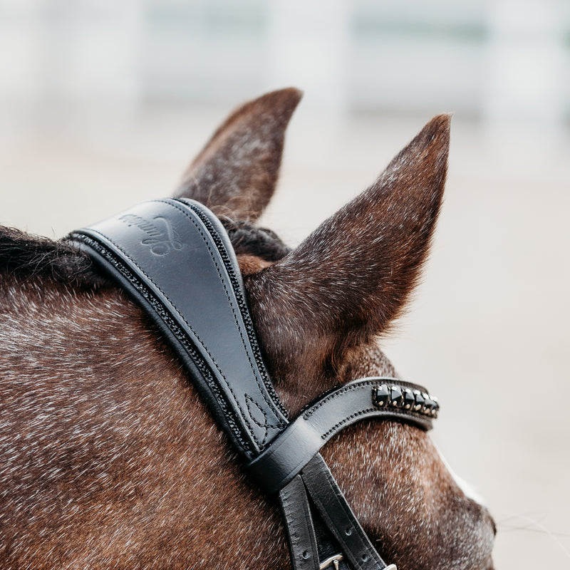 'Arcadia' Luxury Leather Bridle (hanoverian) (Lumi Pony)