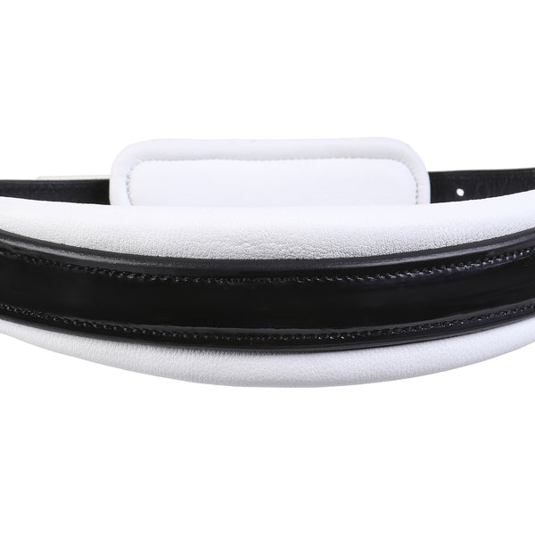 Melodie noseband - matte, white padding (cavesson)