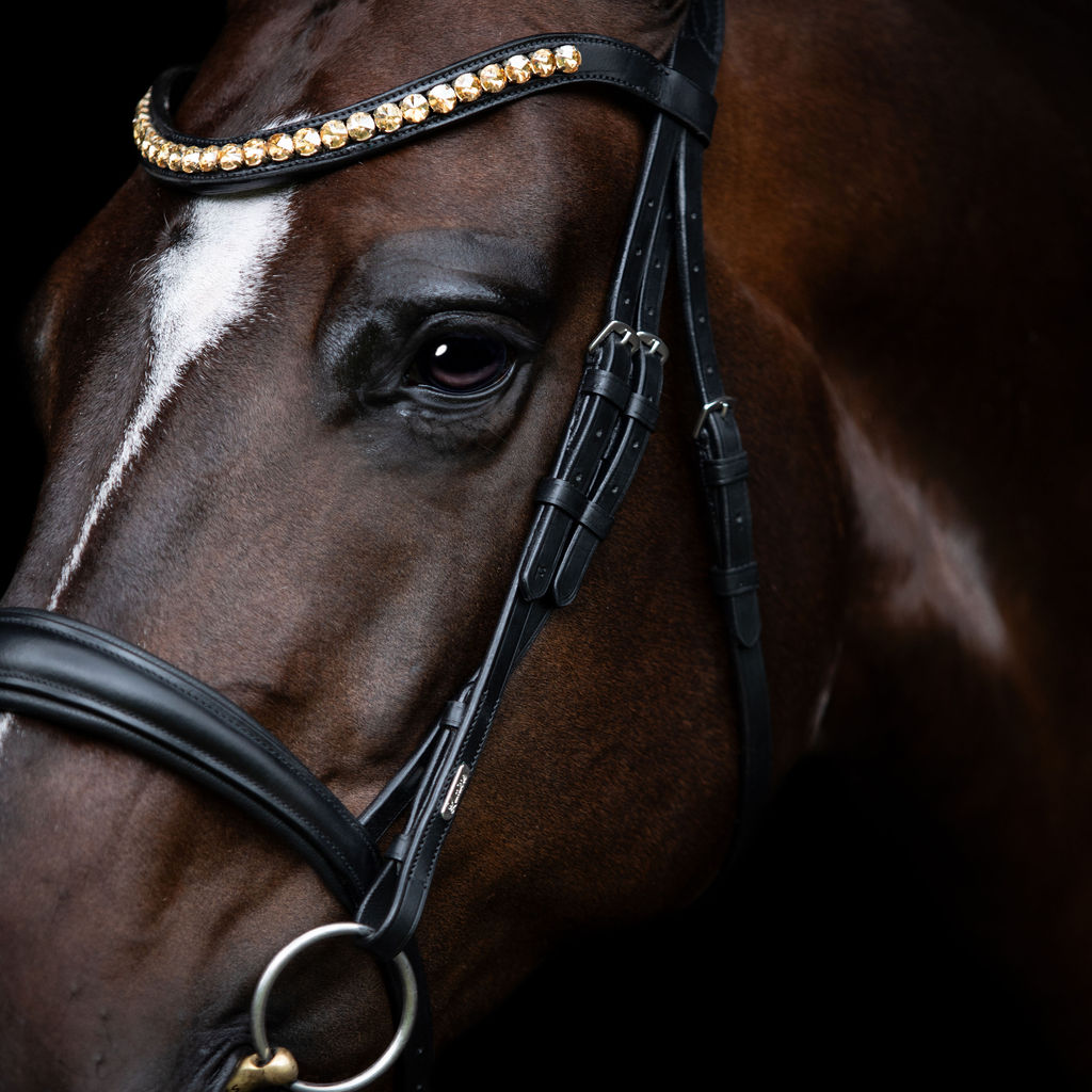 'Athens' leather bridle (snaffle) – Lumiere Equestrian AU