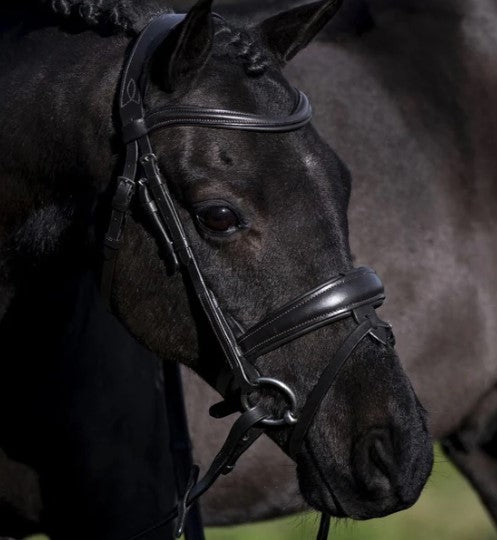 'Mikayla' Leather Bridle (Cavesson) - Seconds - Clearance