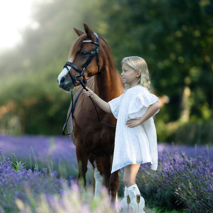 'Anastasia' leather bridle (convertible) (Lumi Pony)