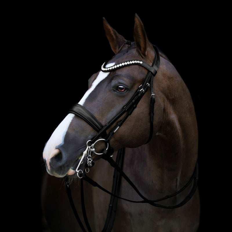 Athens' luxury leather bridle - (double)